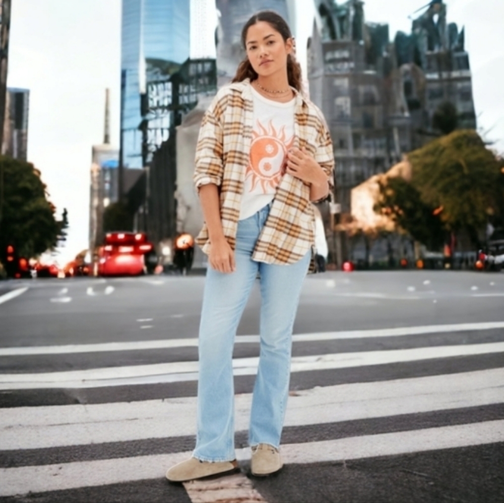Last one! NEW! AE 100% cotton plaid flannel  Sz XLARGE